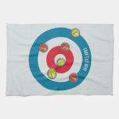 Curling House und Curling Steine oben Geschirrtuch (Horizontal)