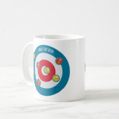 Curling House und Curling Steine oben Kaffeetasse (Vorderseite Links)