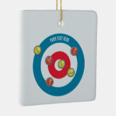 Curling House und Curling Steine oben Keramikornament (Rechts)