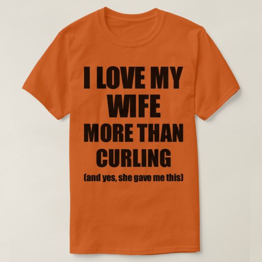Curling Husband Funny Valentine Geschenkidee für m T-Shirt (Design vorne)