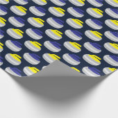 Curling Ice Sport Pattern Geschenkpapier (Ecke)