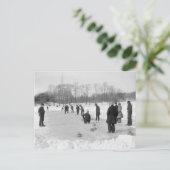 Curling im Central Park, 1906 Postkarte (Stehend Vorderseite)