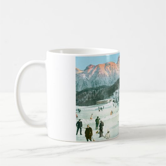 Curling in der Schweiz Kaffeetasse (Links)