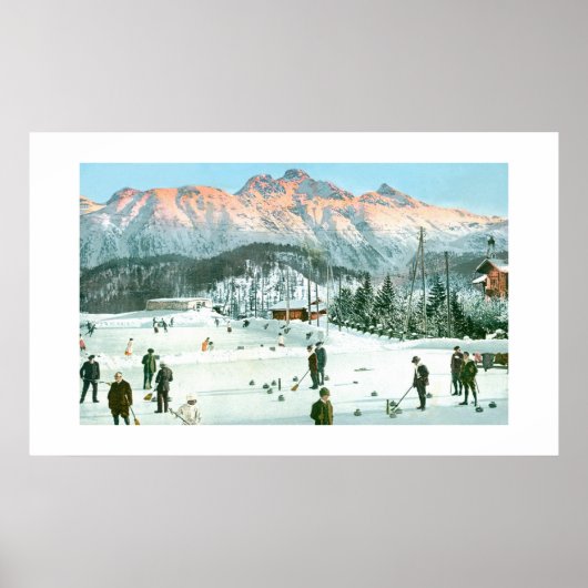 Curling in der Schweiz Poster (Vorne)