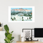 Curling in der Schweiz Poster (Heimbüro)