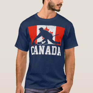 Curling Kanada Kanadische Flagge Wintersportler Fa T-Shirt