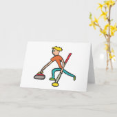 Curling Karte (Gelbe Blume)