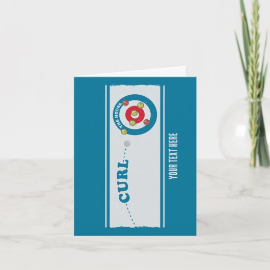 Curling Karte (Vorderseite)