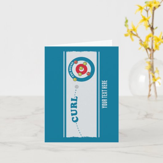 Curling Karte (Gelbe Blume)