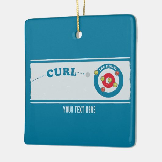 Curling Keramikornament (Links)