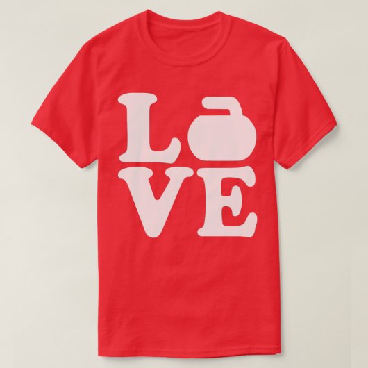 Curling Liebe T-Shirt (Design vorne)