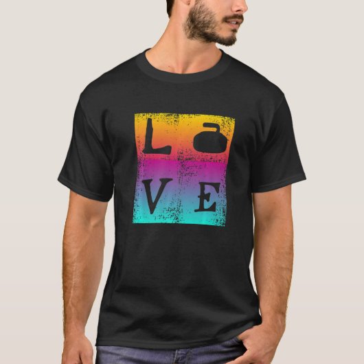 Curling Liebe   T-Shirt (Vorderseite)