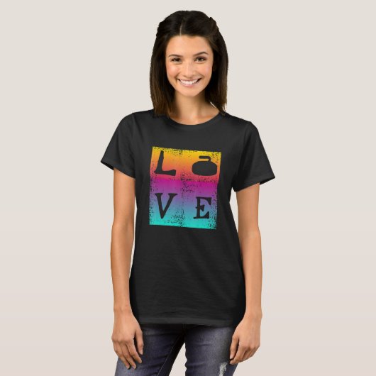 Curling Liebe T-Shirt (Vorne ganz)