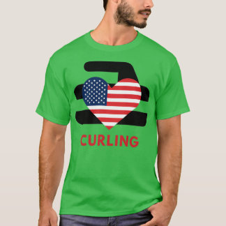 Curling Liebe USA T-Shirt