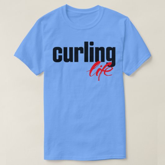 Curling Life Winter Sports T-Shirt (Design vorne)