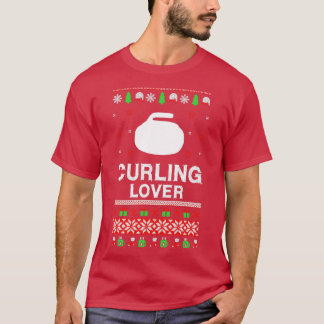 Curling Lover Weihnachten Funny Design für Geschen T-Shirt