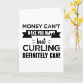 Curling macht dich glücklich karte (Gelbe Blume)