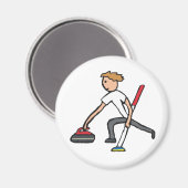 Curling Magnet (Vorderseite/Rückseite)