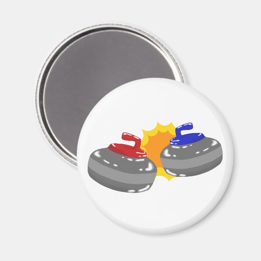 Curling Magnet (Vorderseite/Rückseite)