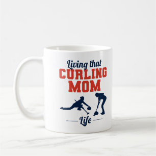 Curling Mama Winter Ice Sport Curler Mütter Tag Kaffeetasse
