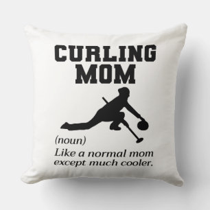 Curling Mama Winter Ice Sport Curler Mütter Tag Kissen