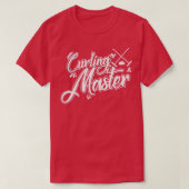Curling Master Wintersport Stone Gripper T-Shirt (Design vorne)