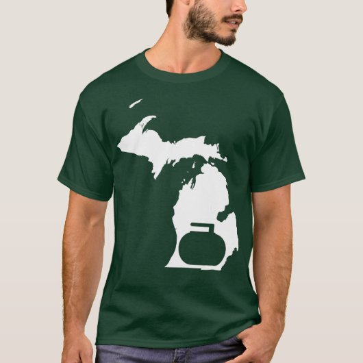 Curling Michigan T-Shirt (Vorderseite)