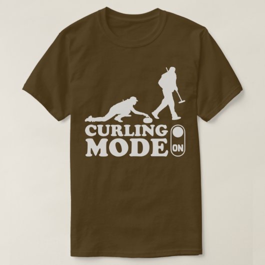 Curling-Modus im Curling-Curling-Stone-Curling-Spi T-Shirt (Design vorne)