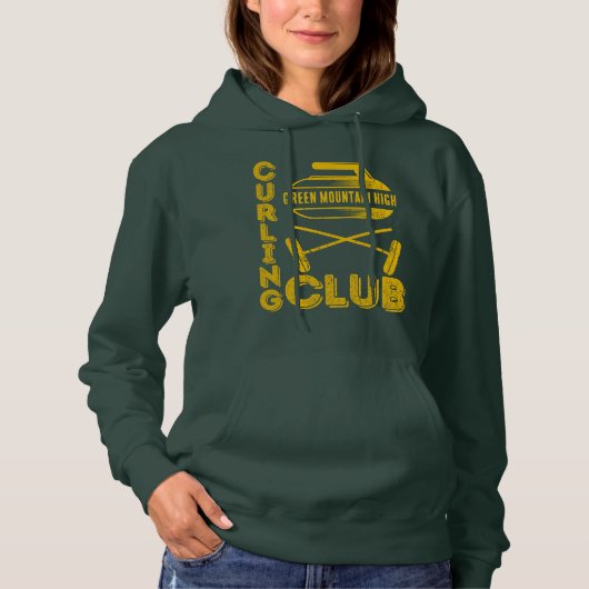 Curling, Name des Schulklub-Teams Hoodie (Vorderseite)