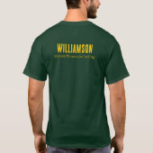 Curling, Name des Schulklub-Teams T-Shirt (Rückseite)