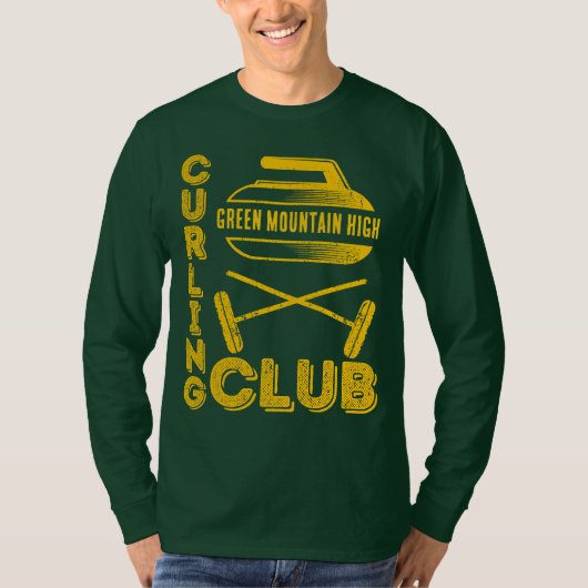 Curling, Name des Schulklub-Teams T-Shirt (Vorderseite)