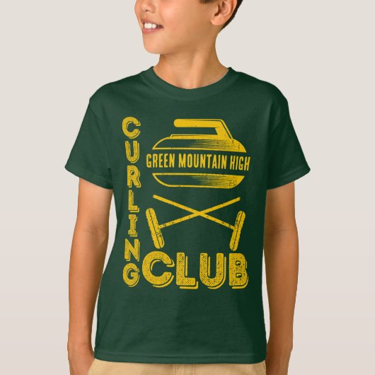 Curling, Name des Schulklub-Teams T-Shirt (Vorderseite)