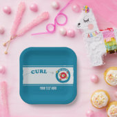 Curling Pappteller (Party)