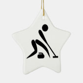 Curling Piktogramm Keramikornament (Rechts)