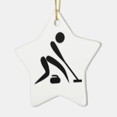Curling Piktogramm Keramikornament (Links)
