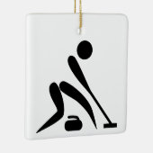 Curling Piktogramm Keramikornament (Rechts)
