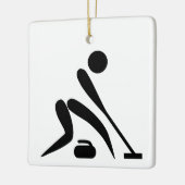 Curling Piktogramm Keramikornament (Links)