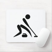 Curling Piktogramm Mousepad (Mit Mouse)