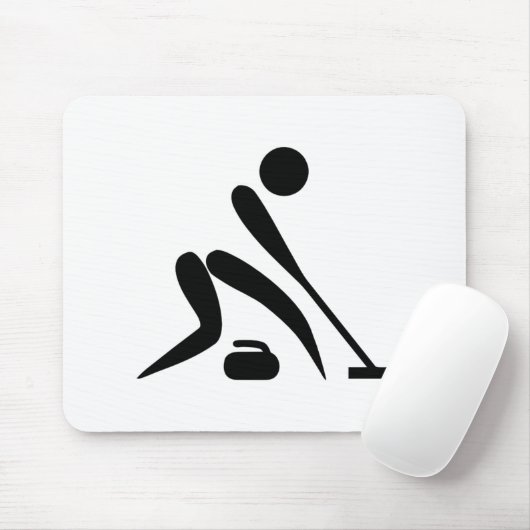 Curling Piktogramm Mousepad (Mit Mouse)