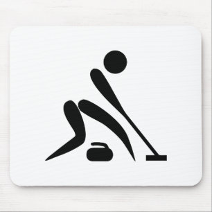 Curling Piktogramm Mousepad