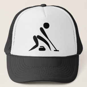 Curling Piktogramm Truckerkappe
