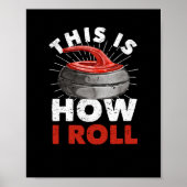 Curling Player Fan Winter Sports Curler Poster (Vorne)