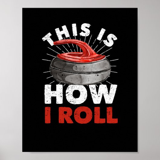 Curling Player Fan Winter Sports Curler Poster (Vorne)