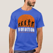 Curling Player Funny Curler Human Evolution T-Shirt (Vorderseite)