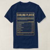 Curling Player Funny Curling Nutrition Label in Go T-Shirt (Design vorne)