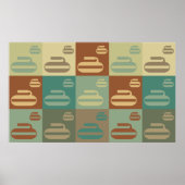 Curling Pop Art Poster (Vorne)