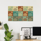 Curling Pop Art Poster (Heimbüro)
