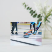 Curling Postkarte (Stehend Vorderseite)
