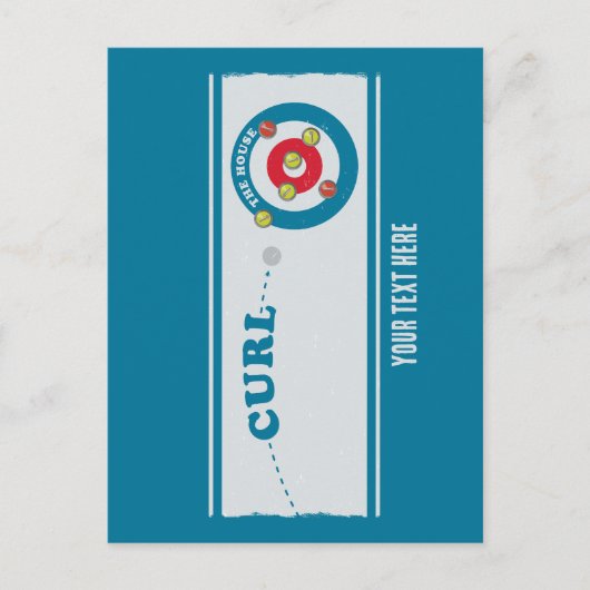 Curling Postkarte (Vorderseite)