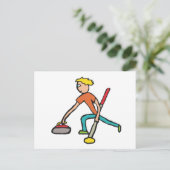 Curling Postkarte (Stehend Vorderseite)
